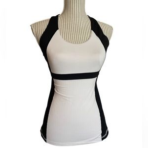 White & Black Lululemon tank